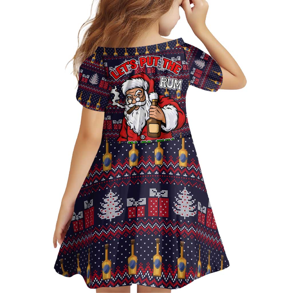 Lets Put The Rum Pum Pum Pum Christmas Family Matching Off Shoulder Short Dress and Hawaiian Shirt Xmas Holiday Patterns - Wonder Print Shop