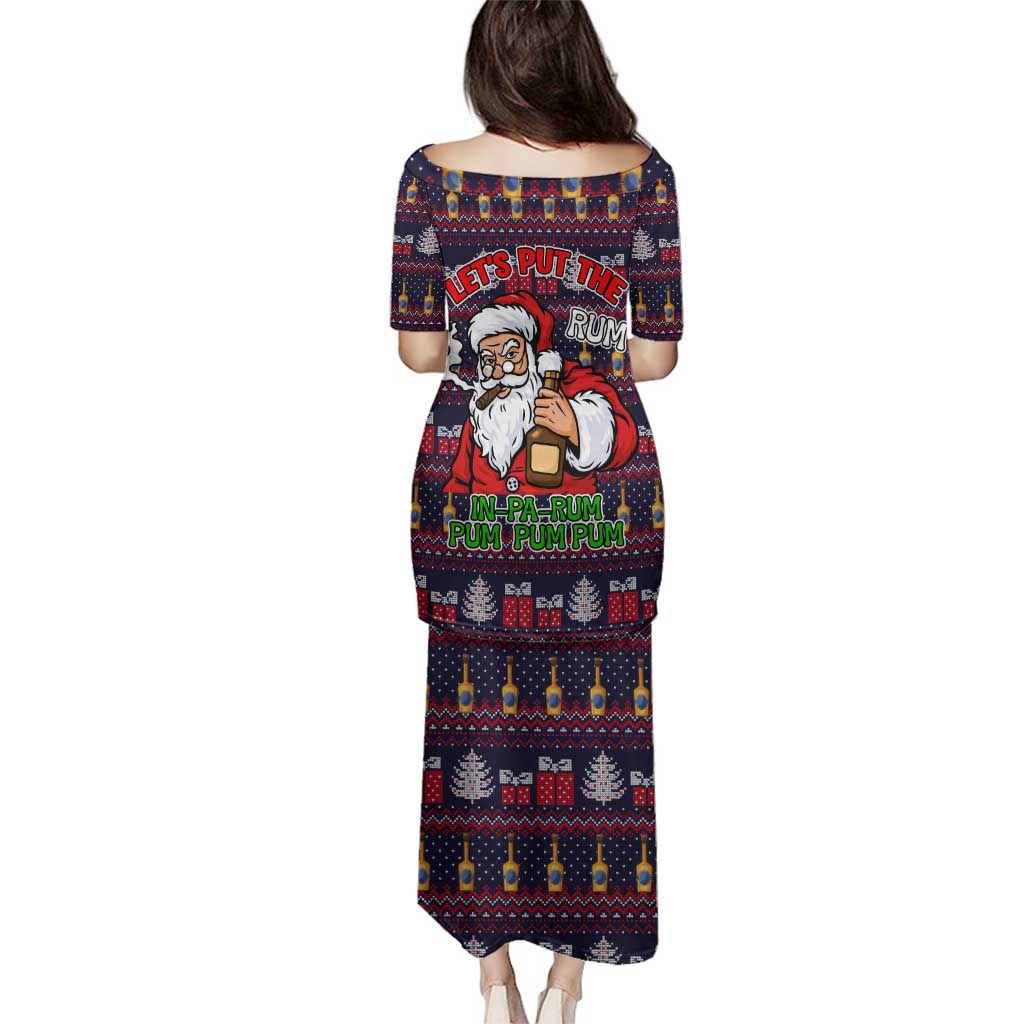 Lets Put The Rum Pum Pum Pum Christmas Family Matching Puletasi and Hawaiian Shirt Xmas Holiday Patterns - Wonder Print Shop