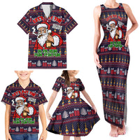Lets Put The Rum Pum Pum Pum Christmas Family Matching Tank Maxi Dress and Hawaiian Shirt Xmas Holiday Patterns - Wonder Print Shop