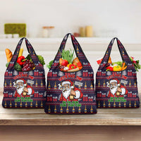 Lets Put The Rum Pum Pum Pum Christmas Grocery Bag Xmas Holiday Patterns - Wonder Print Shop