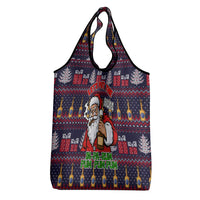 Lets Put The Rum Pum Pum Pum Christmas Grocery Bag Xmas Holiday Patterns - Wonder Print Shop
