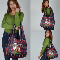 Lets Put The Rum Pum Pum Pum Christmas Grocery Bag Xmas Holiday Patterns - Wonder Print Shop