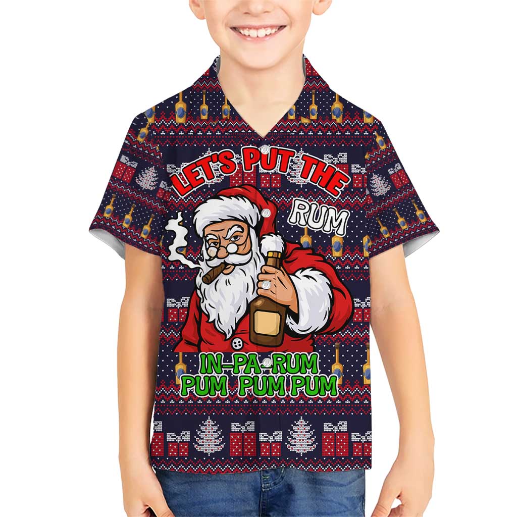 Lets Put The Rum Pum Pum Pum Christmas Hawaiian Shirt Xmas Holiday Patterns - Wonder Print Shop