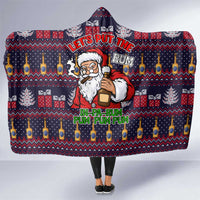 Lets Put The Rum Pum Pum Pum Christmas Hooded Blanket Xmas Holiday Patterns - Wonder Print Shop