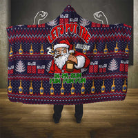 Lets Put The Rum Pum Pum Pum Christmas Hooded Blanket Xmas Holiday Patterns - Wonder Print Shop