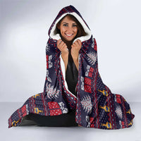 Lets Put The Rum Pum Pum Pum Christmas Hooded Blanket Xmas Holiday Patterns - Wonder Print Shop
