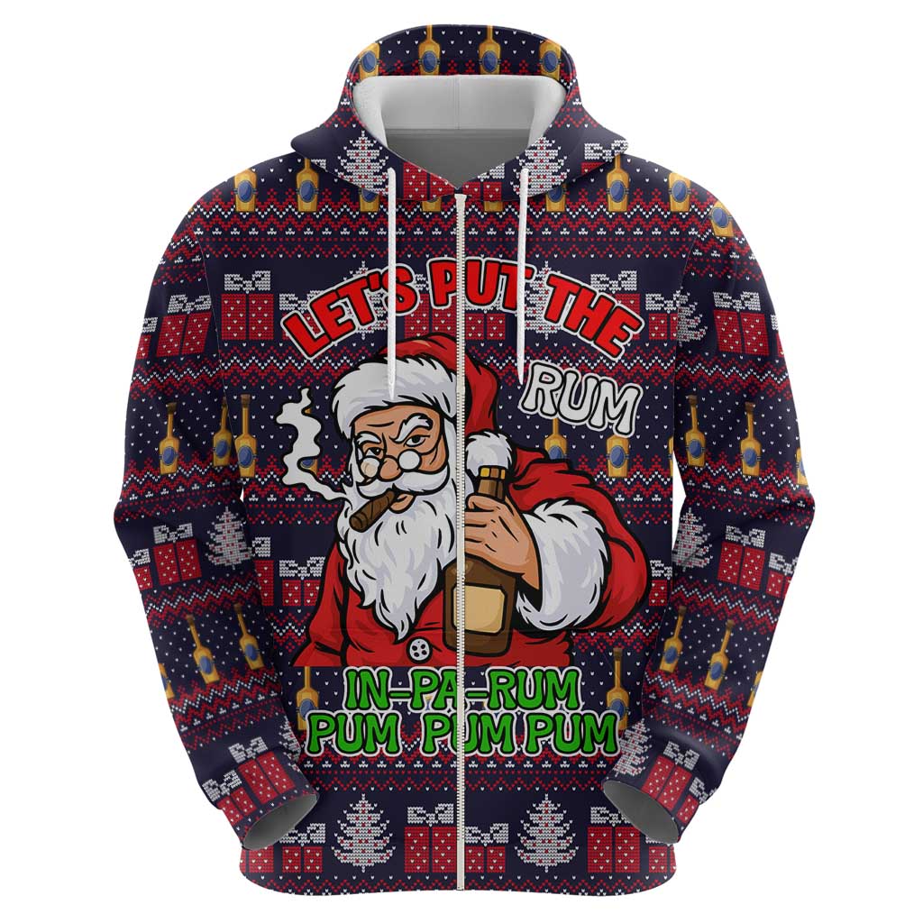 Lets Put The Rum Pum Pum Pum Christmas Hoodie Xmas Holiday Patterns - Wonder Print Shop