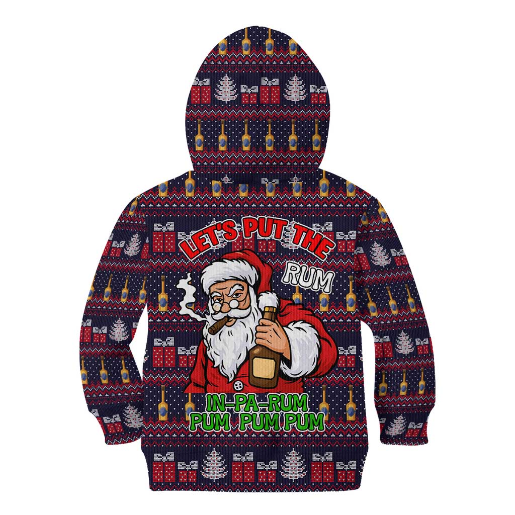 Lets Put The Rum Pum Pum Pum Christmas Kid Hoodie Xmas Holiday Patterns - Wonder Print Shop