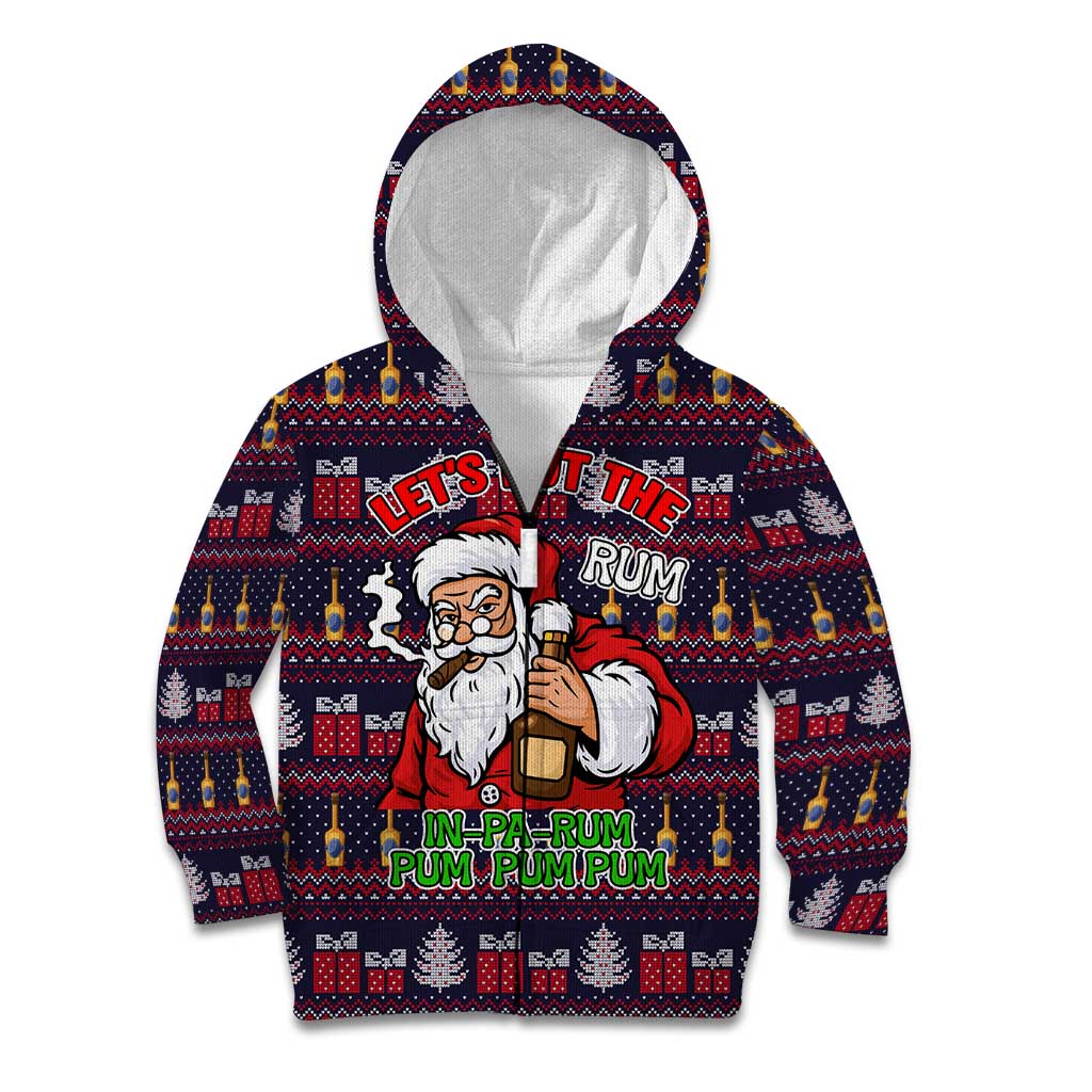 Lets Put The Rum Pum Pum Pum Christmas Kid Hoodie Xmas Holiday Patterns - Wonder Print Shop