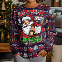 Lets Put The Rum Pum Pum Pum Christmas Kid Ugly Christmas Sweater Xmas Holiday Patterns - Wonder Print Shop