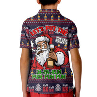 Lets Put The Rum Pum Pum Pum Christmas Kid Polo Shirt Xmas Holiday Patterns - Wonder Print Shop