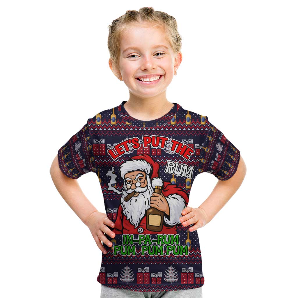 Lets Put The Rum Pum Pum Pum Christmas Kid T Shirt Xmas Holiday Patterns - Wonder Print Shop