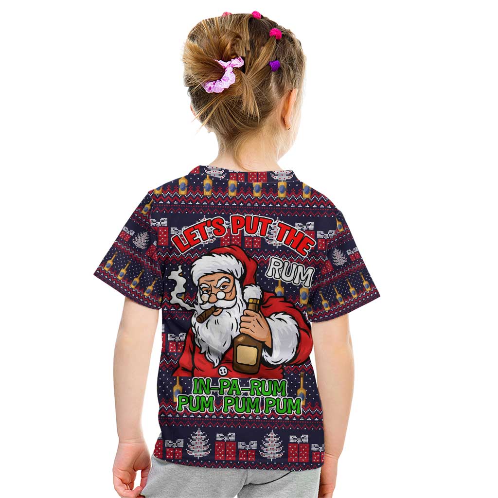 Lets Put The Rum Pum Pum Pum Christmas Kid T Shirt Xmas Holiday Patterns - Wonder Print Shop