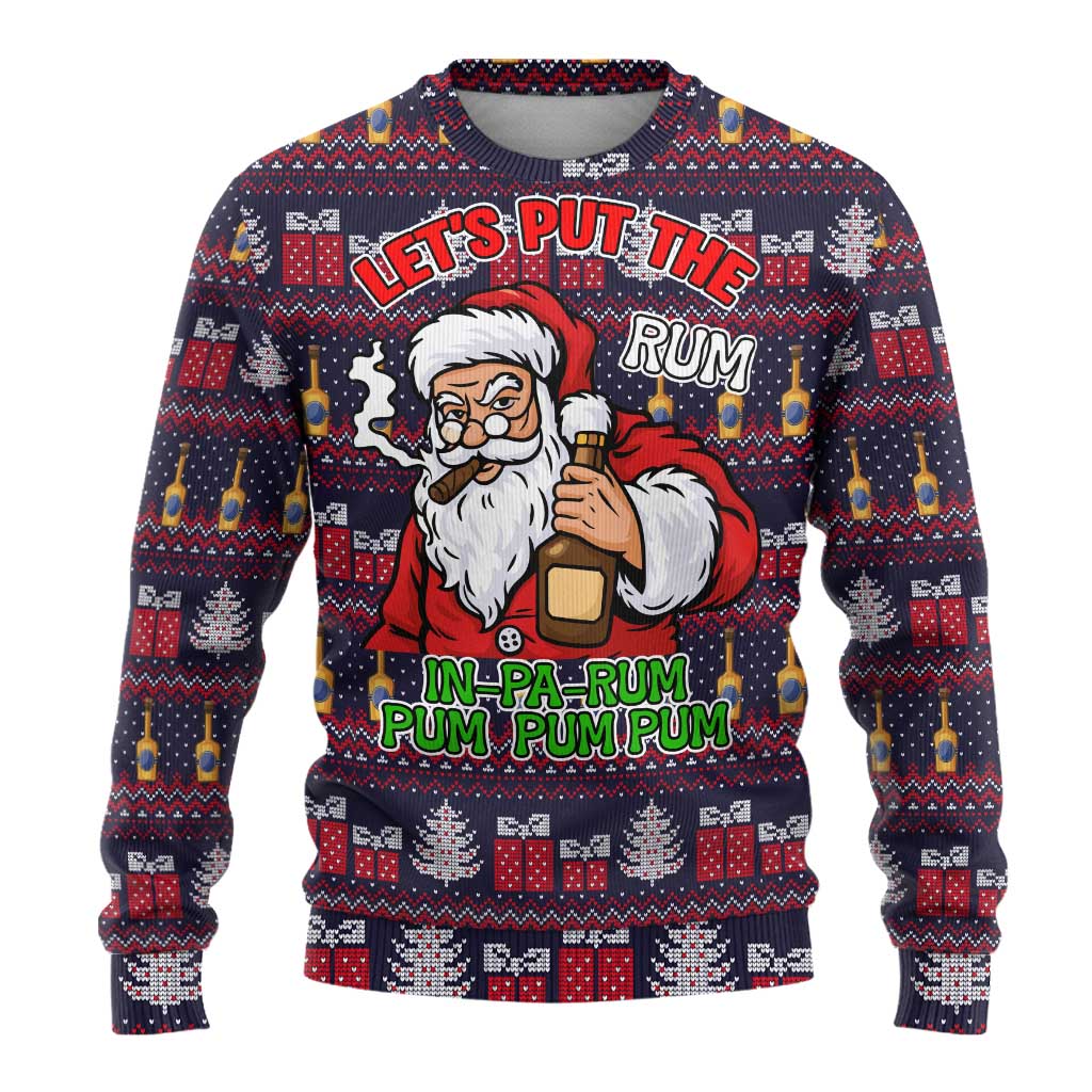 Lets Put The Rum Pum Pum Pum Christmas Ugly Christmas Sweater Xmas Holiday Patterns - Wonder Print Shop
