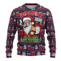 Lets Put The Rum Pum Pum Pum Christmas Ugly Christmas Sweater Xmas Holiday Patterns - Wonder Print Shop