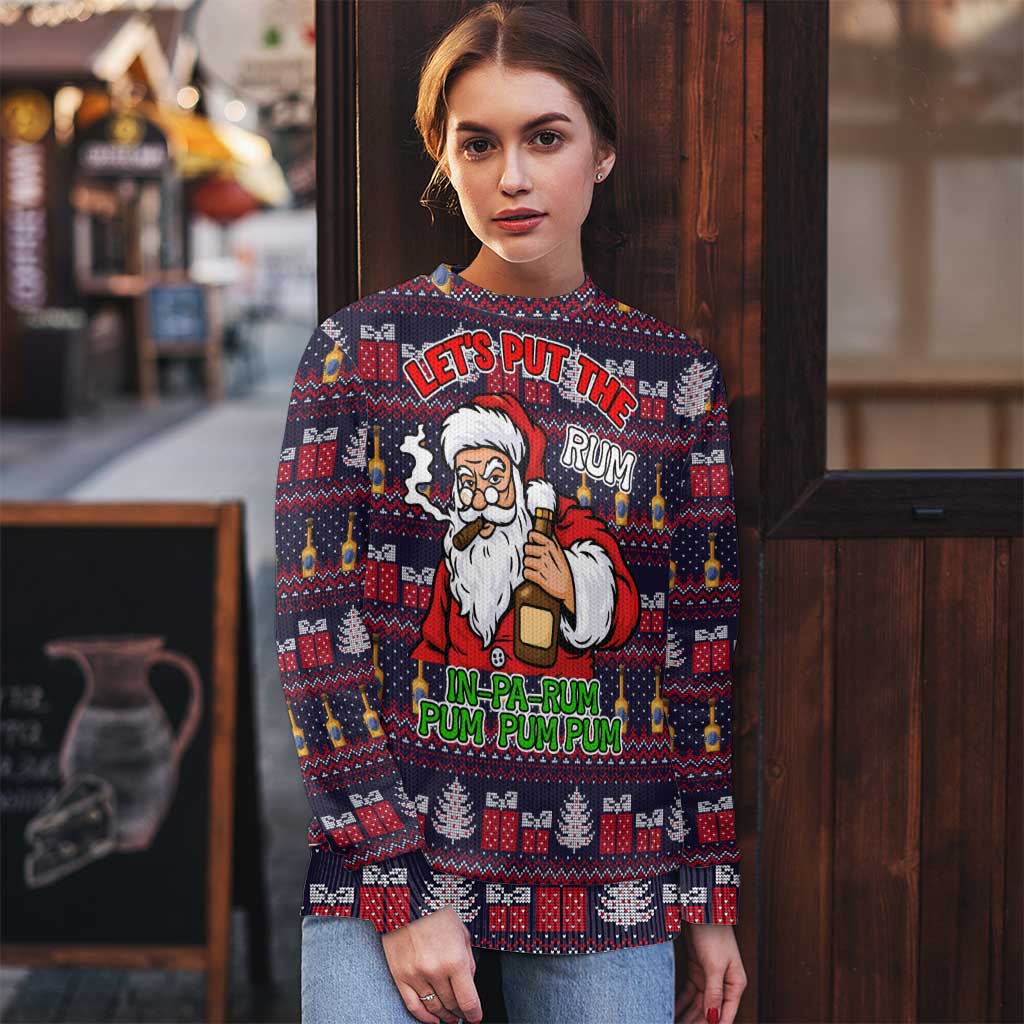 Lets Put The Rum Pum Pum Pum Christmas Ugly Christmas Sweater Xmas Holiday Patterns - Wonder Print Shop