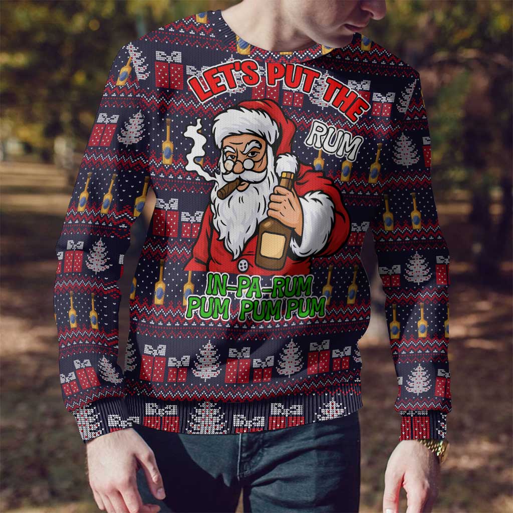 Lets Put The Rum Pum Pum Pum Christmas Ugly Christmas Sweater Xmas Holiday Patterns - Wonder Print Shop