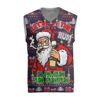 Lets Put The Rum Pum Pum Pum Christmas Knitted V-Neck Vest Xmas Holiday Patterns - Wonder Print Shop