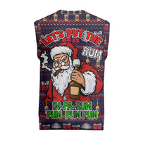 Lets Put The Rum Pum Pum Pum Christmas Knitted V-Neck Vest Xmas Holiday Patterns - Wonder Print Shop