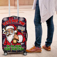 Lets Put The Rum Pum Pum Pum Christmas Luggage Cover Xmas Holiday Patterns - Wonder Print Shop