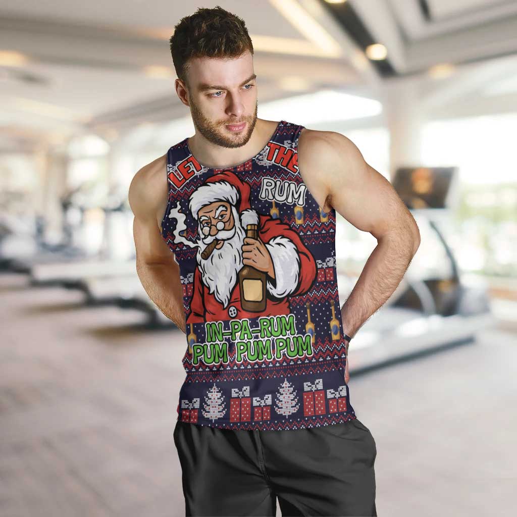 Lets Put The Rum Pum Pum Pum Christmas Men Tank Top Xmas Holiday Patterns - Wonder Print Shop