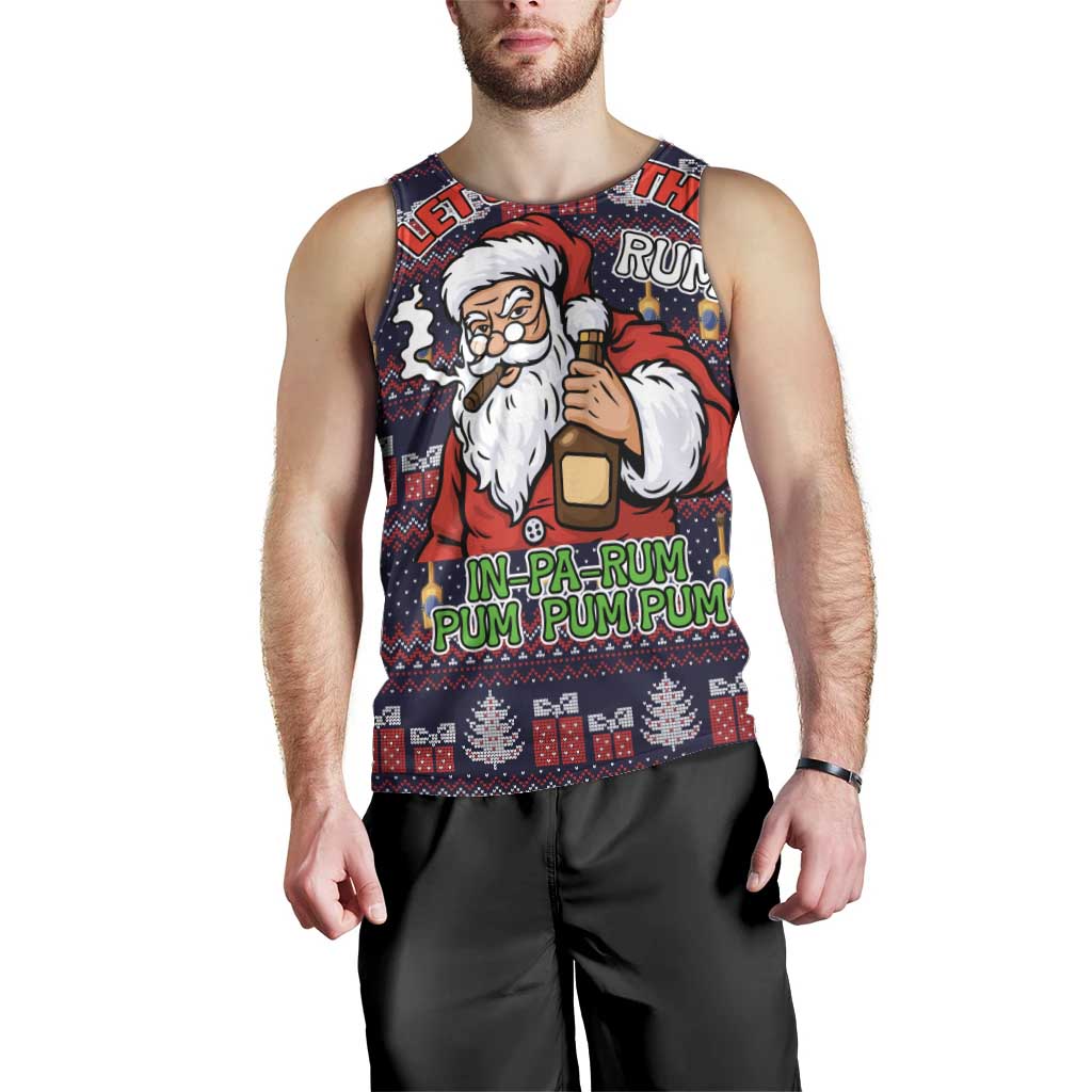Lets Put The Rum Pum Pum Pum Christmas Men Tank Top Xmas Holiday Patterns - Wonder Print Shop