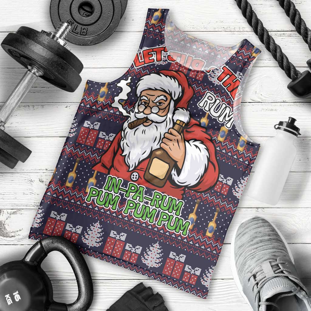 Lets Put The Rum Pum Pum Pum Christmas Men Tank Top Xmas Holiday Patterns - Wonder Print Shop