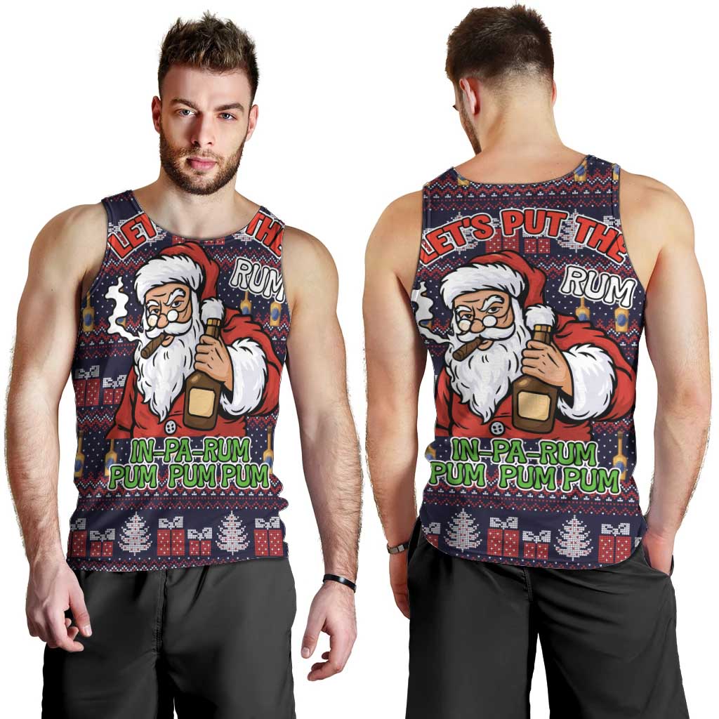 Lets Put The Rum Pum Pum Pum Christmas Men Tank Top Xmas Holiday Patterns - Wonder Print Shop
