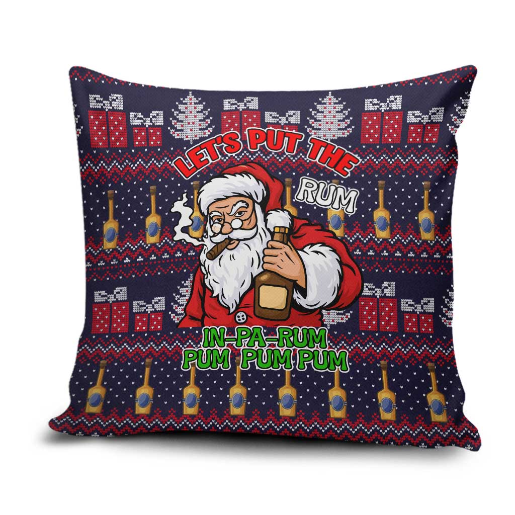 Lets Put The Rum Pum Pum Pum Christmas Pillow Cover Xmas Holiday Patterns - Wonder Print Shop