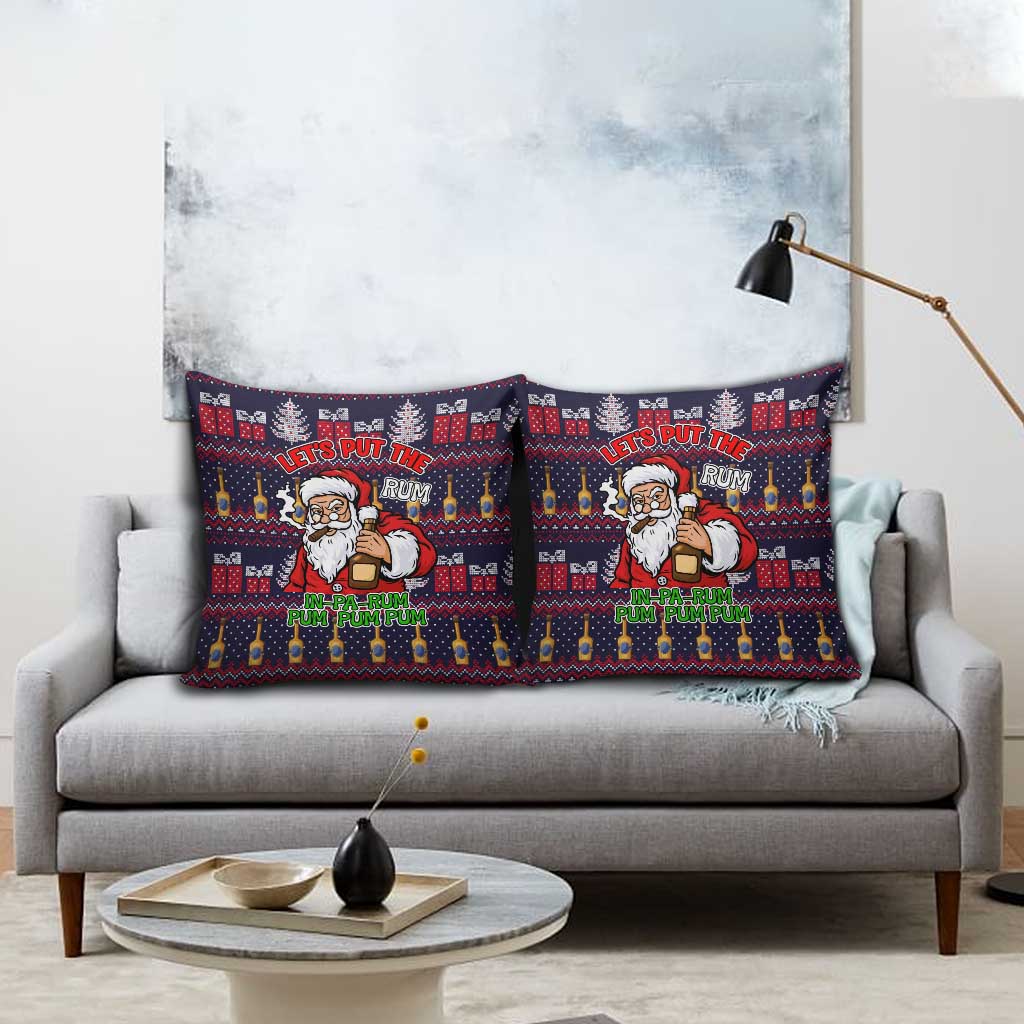 Lets Put The Rum Pum Pum Pum Christmas Pillow Cover Xmas Holiday Patterns - Wonder Print Shop