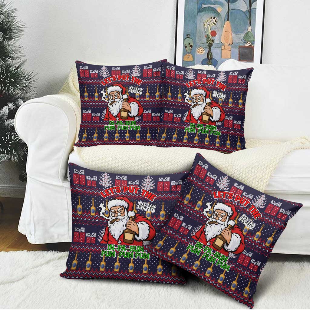 Lets Put The Rum Pum Pum Pum Christmas Pillow Cover Xmas Holiday Patterns - Wonder Print Shop