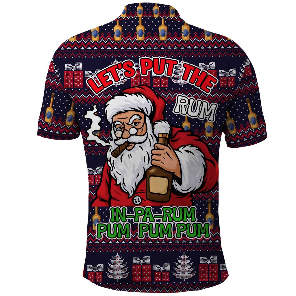 Lets Put The Rum Pum Pum Pum Christmas Polo Shirt Xmas Holiday Patterns - Wonder Print Shop