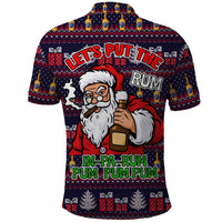 Lets Put The Rum Pum Pum Pum Christmas Polo Shirt Xmas Holiday Patterns - Wonder Print Shop