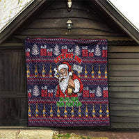 Lets Put The Rum Pum Pum Pum Christmas Quilt Xmas Holiday Patterns - Wonder Print Shop