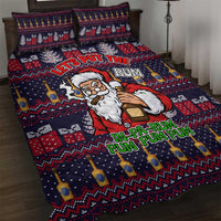 Lets Put The Rum Pum Pum Pum Christmas Quilt Bed Set Xmas Holiday Patterns - Wonder Print Shop
