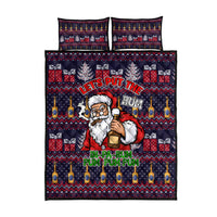 Lets Put The Rum Pum Pum Pum Christmas Quilt Bed Set Xmas Holiday Patterns - Wonder Print Shop