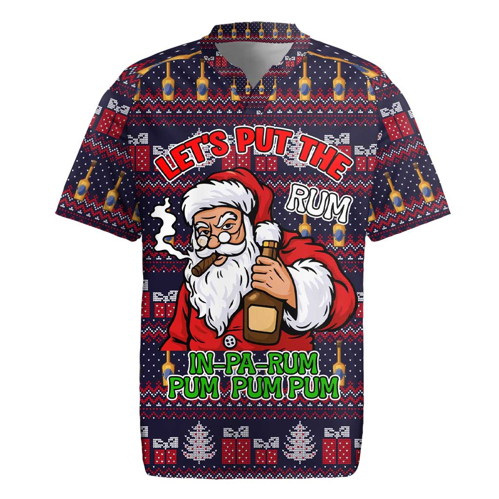 Lets Put The Rum Pum Pum Pum Christmas Rugby Jersey Xmas Holiday Patterns - Wonder Print Shop