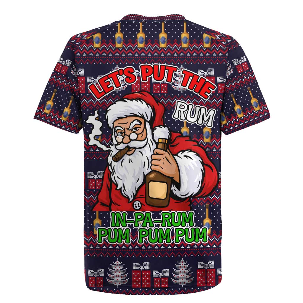 Lets Put The Rum Pum Pum Pum Christmas Rugby Jersey Xmas Holiday Patterns - Wonder Print Shop