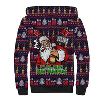Lets Put The Rum Pum Pum Pum Christmas Sherpa Hoodie Xmas Holiday Patterns - Wonder Print Shop