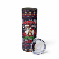Lets Put The Rum Pum Pum Pum Christmas Skinny Tumbler Xmas Holiday Patterns - Wonder Print Shop