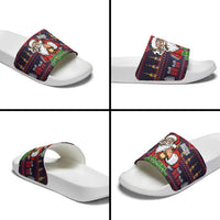 Lets Put The Rum Pum Pum Pum Christmas Slide Sandals Xmas Holiday Patterns - Wonder Print Shop