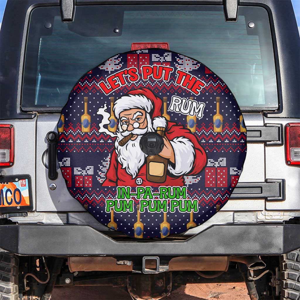 Lets Put The Rum Pum Pum Pum Christmas Spare Tire Cover Xmas Holiday Patterns - Wonder Print Shop