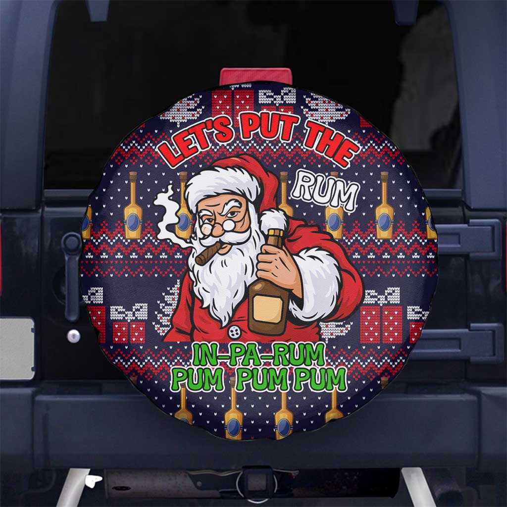 Lets Put The Rum Pum Pum Pum Christmas Spare Tire Cover Xmas Holiday Patterns - Wonder Print Shop