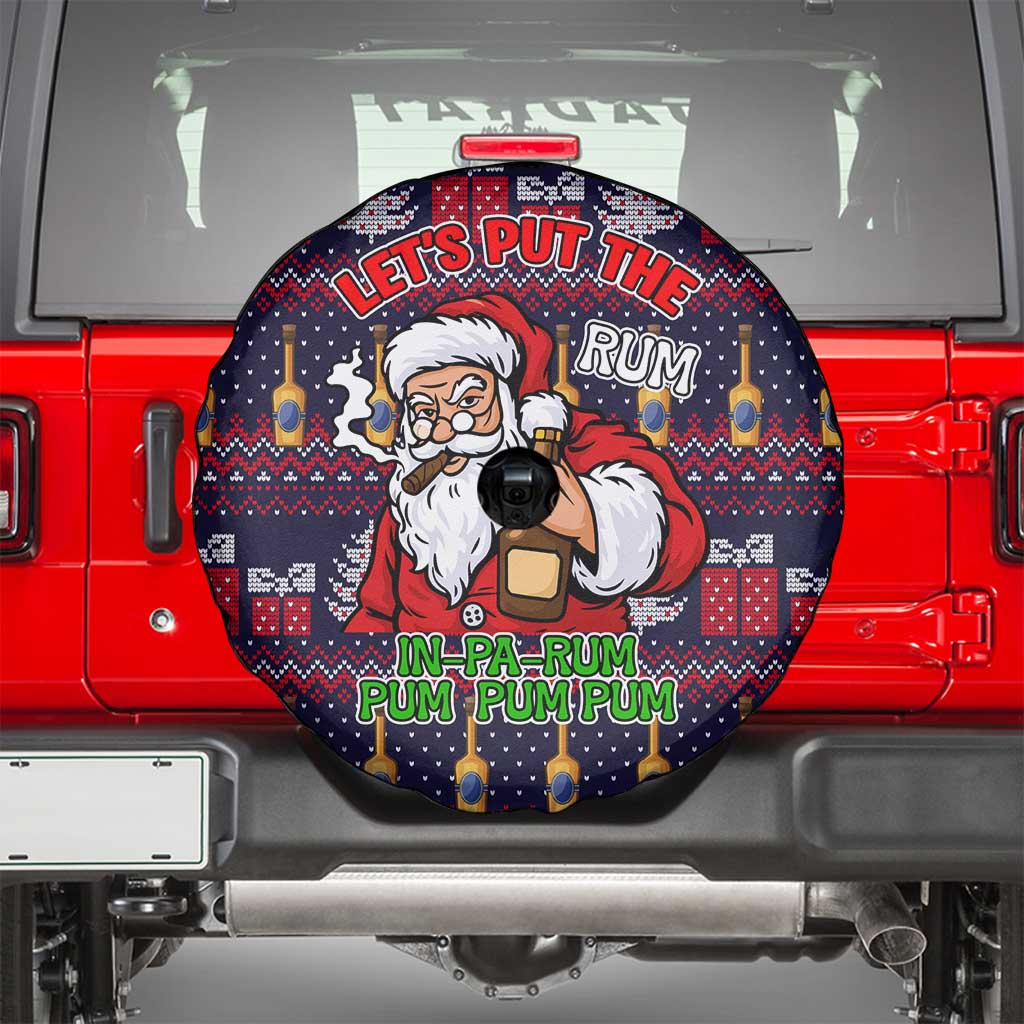 Lets Put The Rum Pum Pum Pum Christmas Spare Tire Cover Xmas Holiday Patterns - Wonder Print Shop