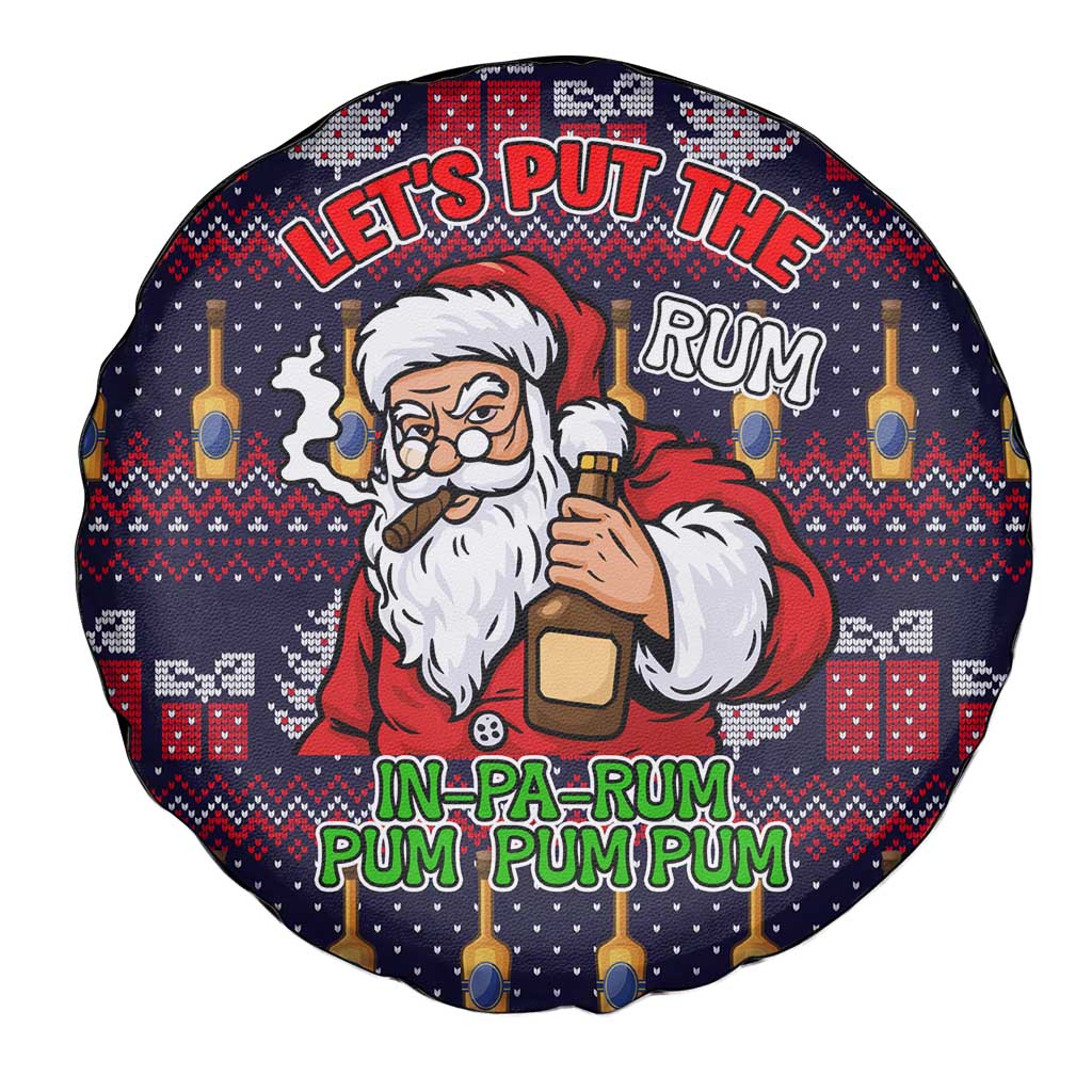 Lets Put The Rum Pum Pum Pum Christmas Spare Tire Cover Xmas Holiday Patterns - Wonder Print Shop