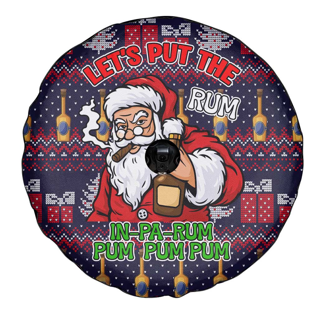 Lets Put The Rum Pum Pum Pum Christmas Spare Tire Cover Xmas Holiday Patterns - Wonder Print Shop