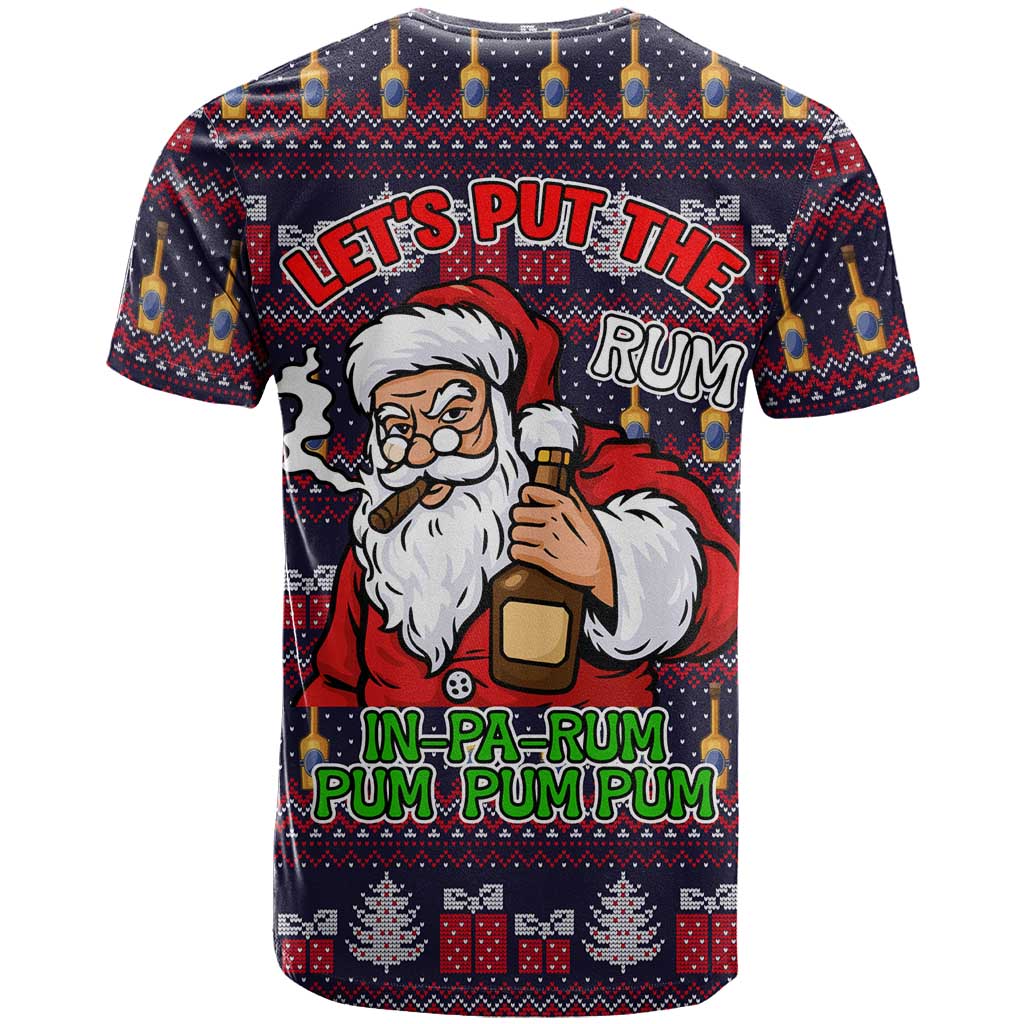 Lets Put The Rum Pum Pum Pum Christmas T Shirt Xmas Holiday Patterns - Wonder Print Shop