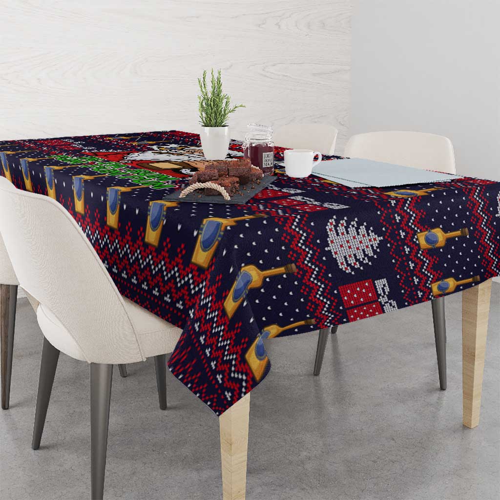 Lets Put The Rum Pum Pum Pum Christmas Tablecloth Xmas Holiday Patterns - Wonder Print Shop