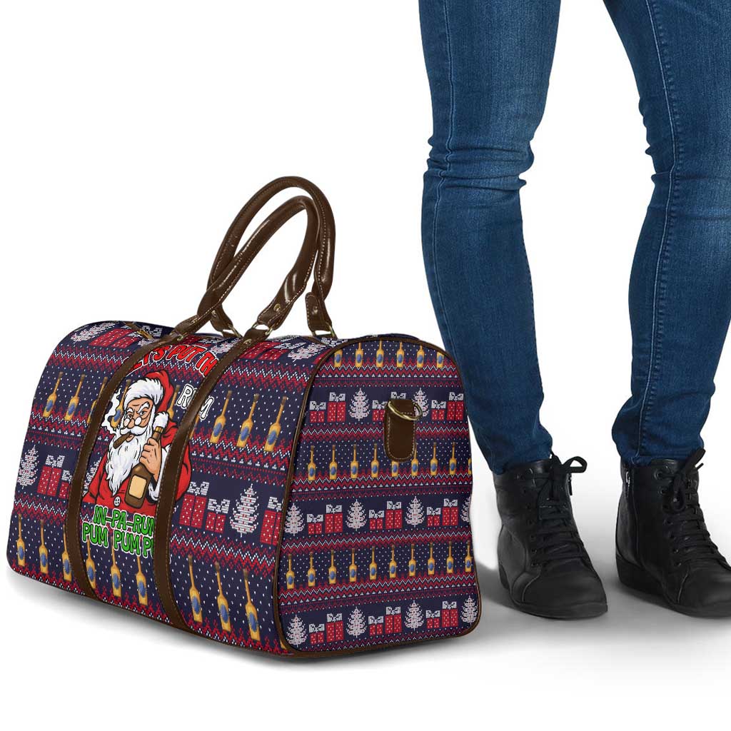 Lets Put The Rum Pum Pum Pum Christmas Travel Bag Xmas Holiday Patterns - Wonder Print Shop