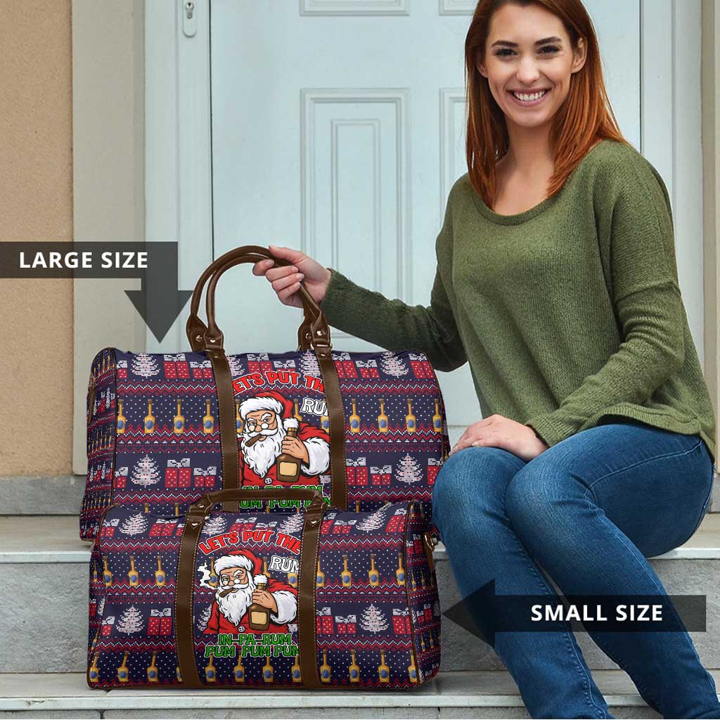 Lets Put The Rum Pum Pum Pum Christmas Travel Bag Xmas Holiday Patterns - Wonder Print Shop